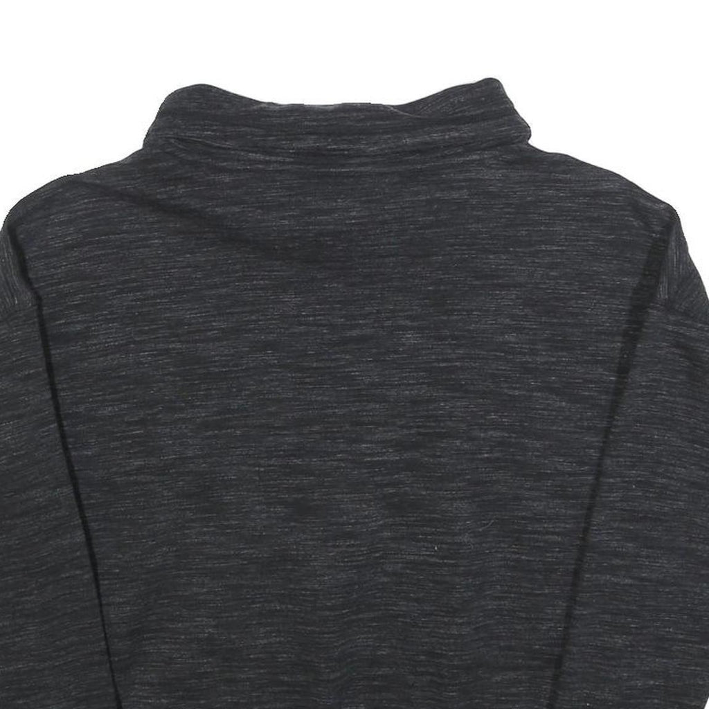 REEBOK Womens Black Pullover Sweatshirt S Cotton Crew Neck Casual Sportswear