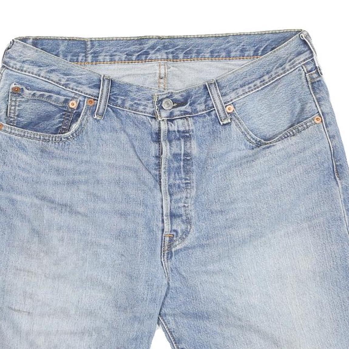 LEVI'S Womens Denim Blue Shorts L W34 Classic Fit Jean Style