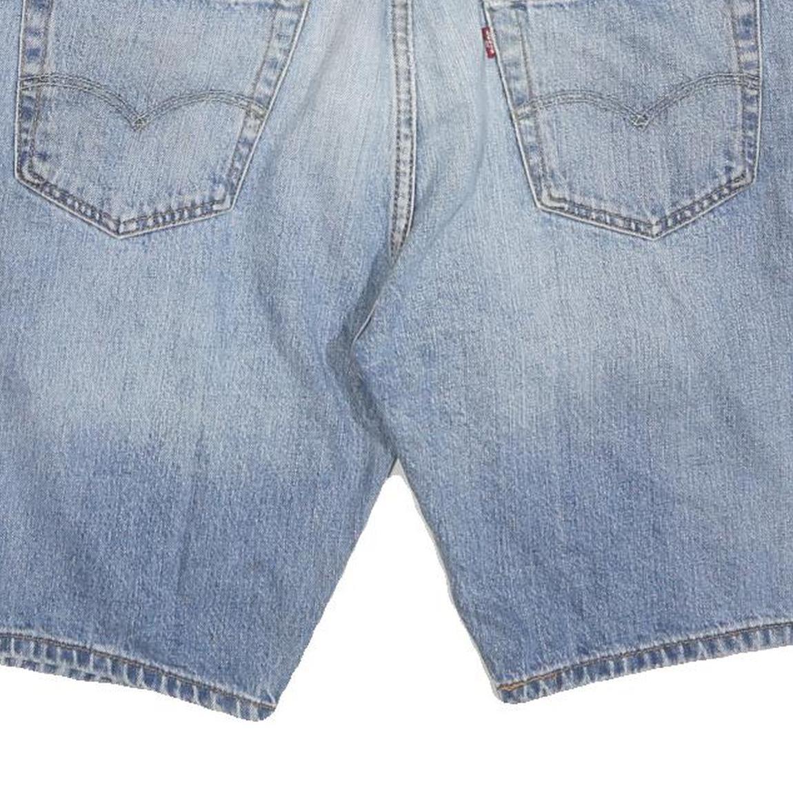 LEVI'S Womens Denim Blue Shorts L W34 Classic Fit Jean Style