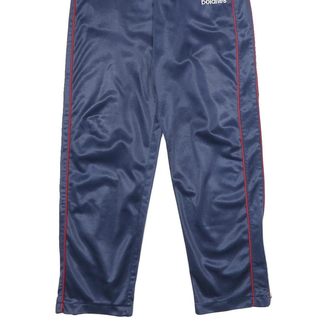 BOLAITES Mens Joggers Navy Blue & Red Slim Tapered S W24 L30 Sport Casual