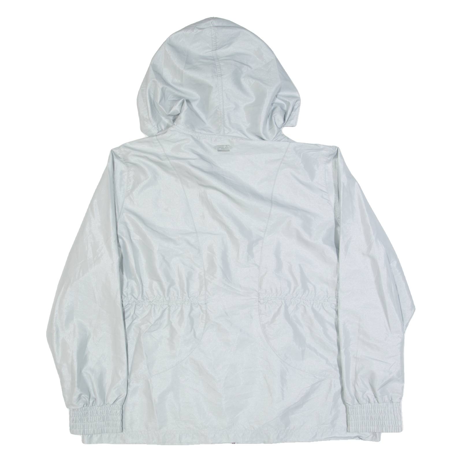FILA SPORT Womens Rain Jacket Silver Hooded XL