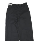 RED KAP Mens Black Cotton Blend Regular Straight Trousers W28 L25 Workwear