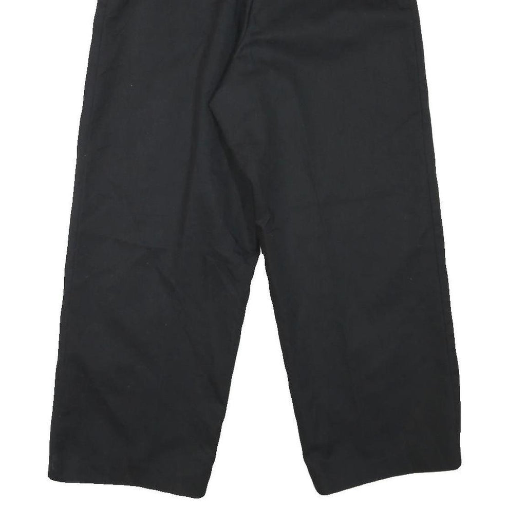 RED KAP Mens Black Cotton Blend Regular Straight Trousers W28 L25 Workwear