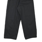 RED KAP Mens Black Cotton Blend Regular Straight Trousers W28 L25 Workwear