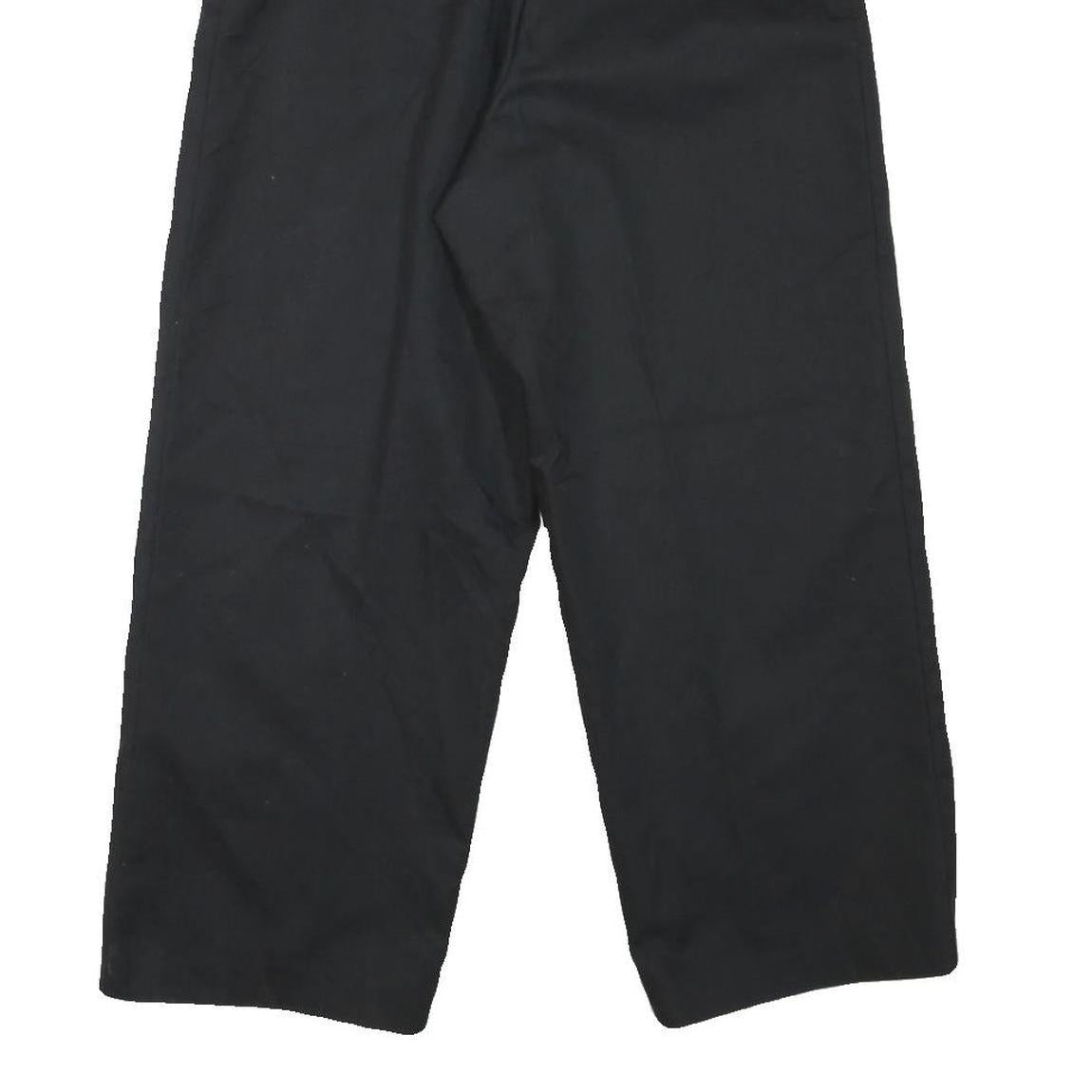 RED KAP Mens Black Cotton Blend Regular Straight Trousers W28 L25 Workwear