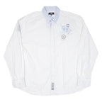 LA MARTINA Mens Plain Shirt White Long Sleeve 4XL