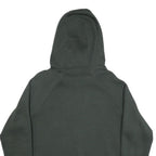 NIKE Womens Dark Green Hoodie L Cotton Blend Pullover Drawstring Hoodie