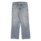 CARHARTT Mens Regular Fit Blue Denim Jeans W32 L30 Classic Zip Closure Sturdy