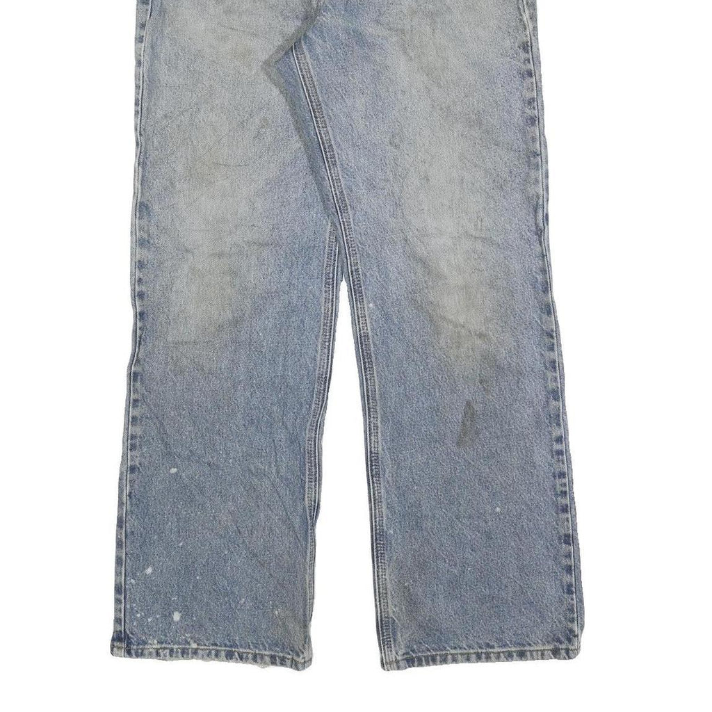 CARHARTT Mens Regular Fit Blue Denim Jeans W32 L30 Classic Zip Closure Sturdy