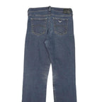 ARMANI JEANS Womens Blue Regular Straight Denim Medium W27 L31 Stylish Zip