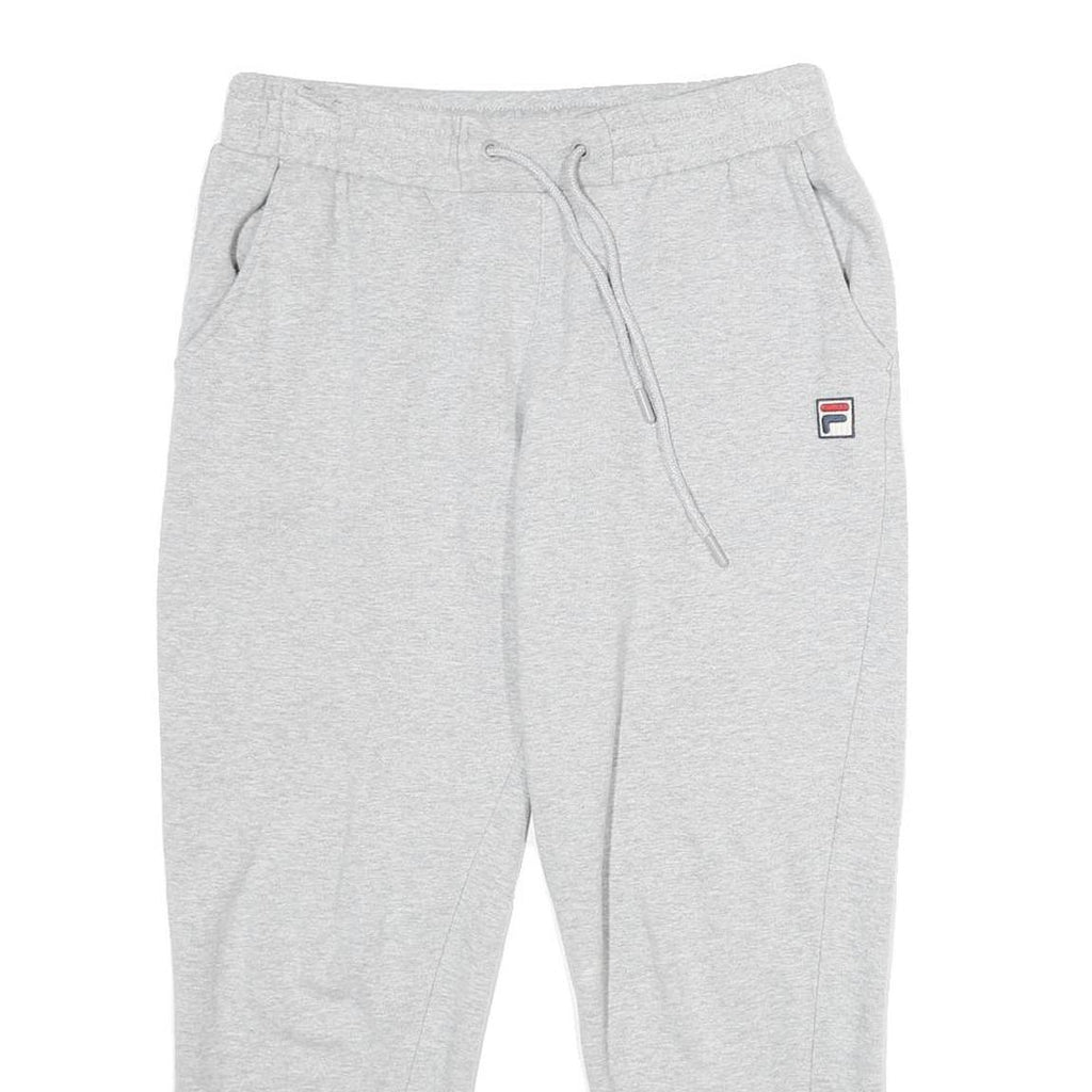 FILA Mens Joggers Grey S W30 L25 Slim Tapered Cotton Blend Casual Track Pants