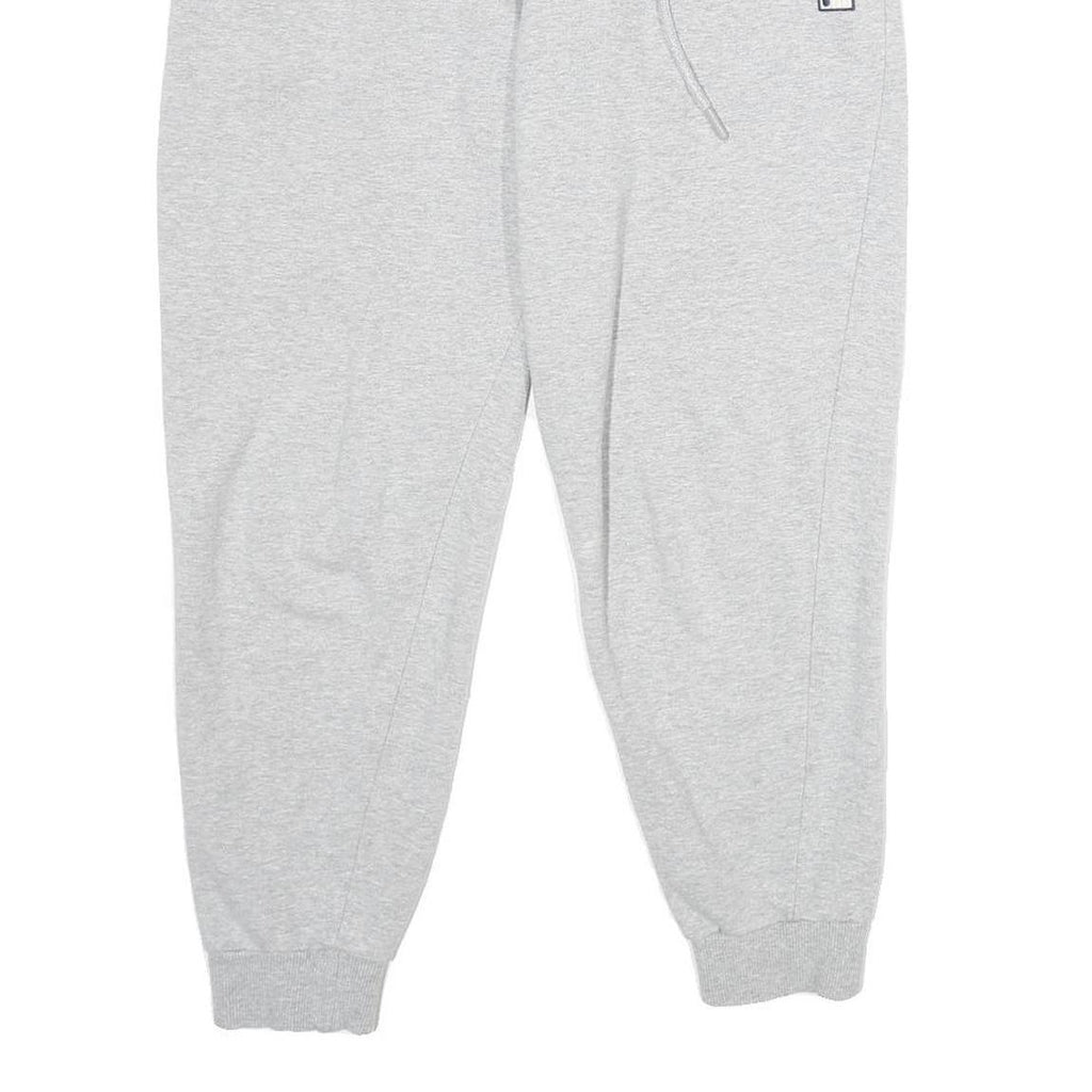 FILA Mens Joggers Grey S W30 L25 Slim Tapered Cotton Blend Casual Track Pants