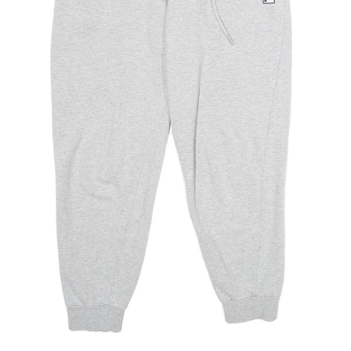 FILA Mens Joggers Grey S W30 L25 Slim Tapered Cotton Blend Casual Track Pants