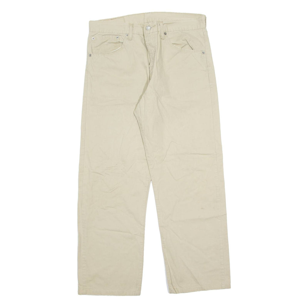 LEVI'S 551 Mens Trousers Beige Regular Straight W34 L26