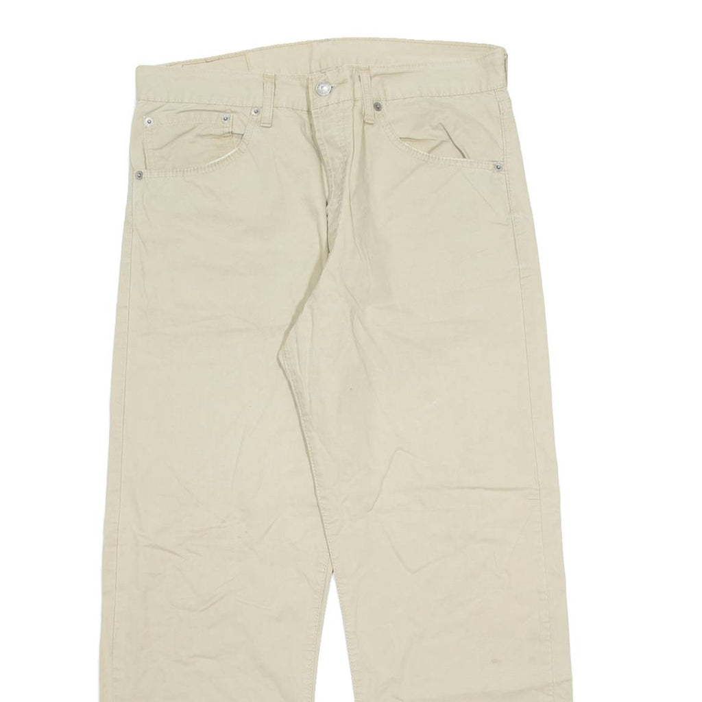 LEVI'S 551 Mens Trousers Beige Regular Straight W34 L26