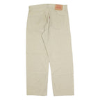 LEVI'S 551 Mens Trousers Beige Regular Straight W34 L26