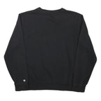 CHAMPION Mens Black Crew Neck S Sweatshirt Cotton Blend Logo Embroidered