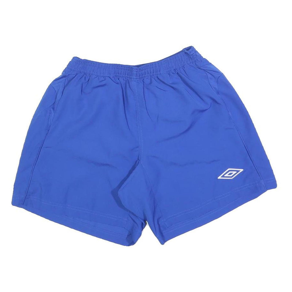 UMBRO Mens Blue Sports Casual Polyester Shorts S W26 Elastic Waistband