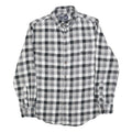 CHAPS Mens Black & Grey Check Shirt S Button Down Cotton Blend Casual