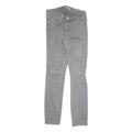 GUESS Womens Slim Fit Grey Denim Skinny Jeans W26 L25 Cotton Blend Zip