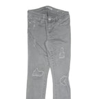GUESS Womens Slim Fit Grey Denim Skinny Jeans W26 L25 Cotton Blend Zip