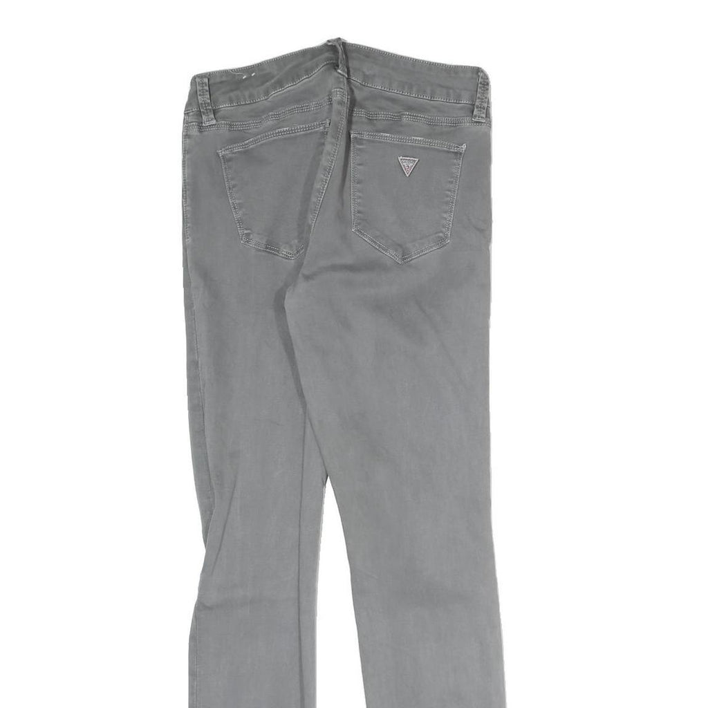 GUESS Womens Slim Fit Grey Denim Skinny Jeans W26 L25 Cotton Blend Zip
