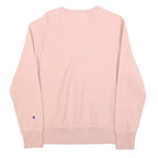 CHAMPION REVERSE WEAVE Womens Pink Cotton Blend Crew Neck Sweatshirt S Classic