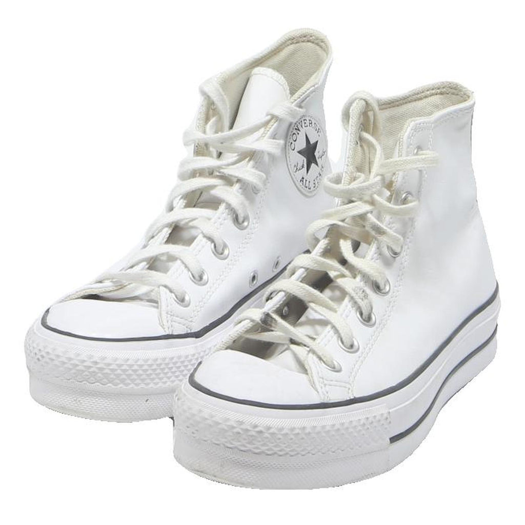CONVERSE Chuck Taylor Womens High Top Trainers White Leather UK 5 Classic Design