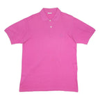 SERGIO TACCHINI Mens Pink Polo Shirt Short Sleeve Plain L Cotton Casual Wear