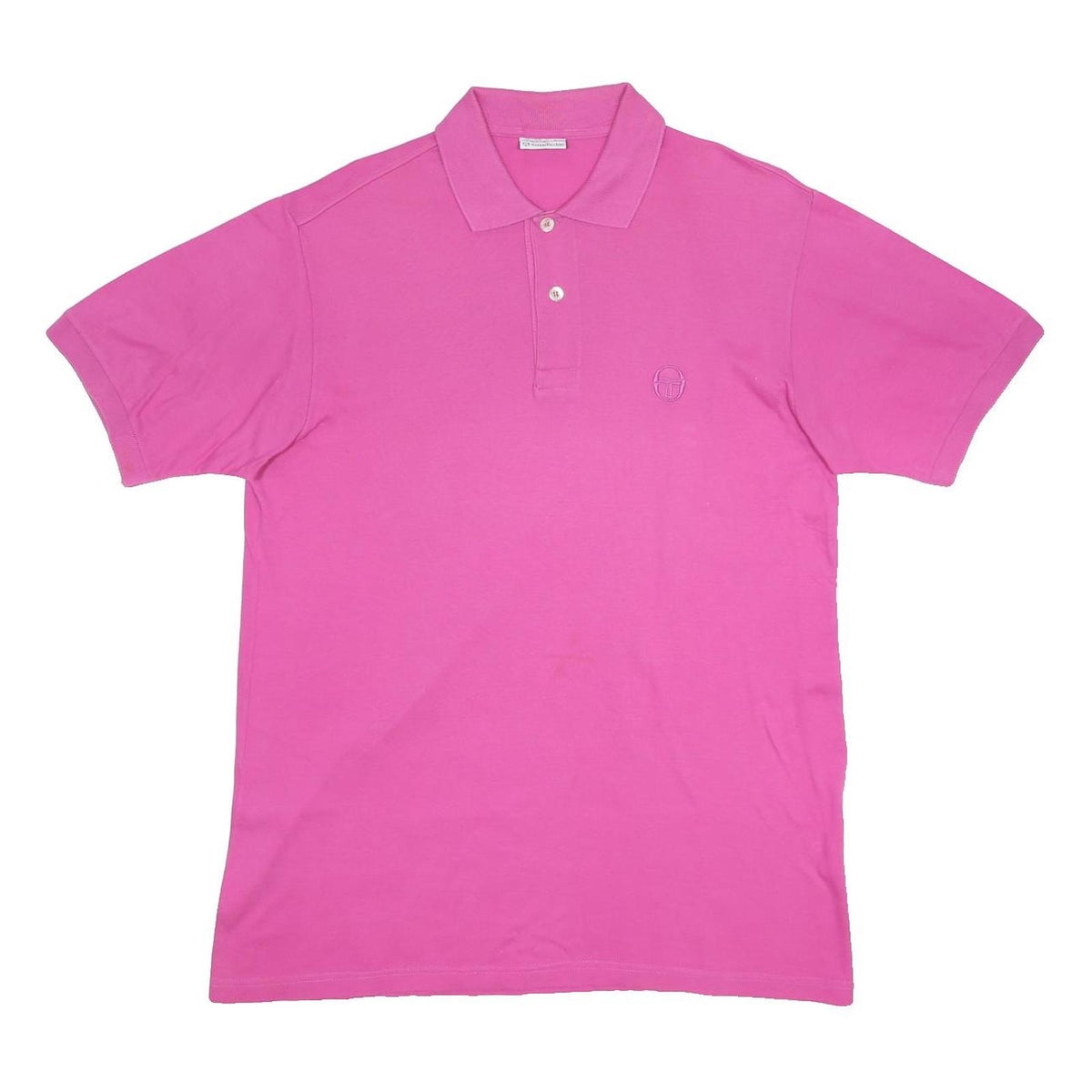 SERGIO TACCHINI Mens Pink Polo Shirt Short Sleeve Plain L Cotton Casual Wear