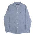 NAUTICA Mens Blue Check Shirt M Cotton Long Sleeve Button-Down Casual