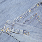 LEVI'S Mens Blue Denim Shirt M Classic Cotton Button-Down Long Sleeve Casual