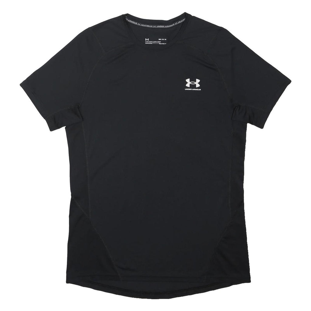 UNDER ARMOUR Mens Black Athletic T-Shirt M Short Sleeve Crew Neck Performance