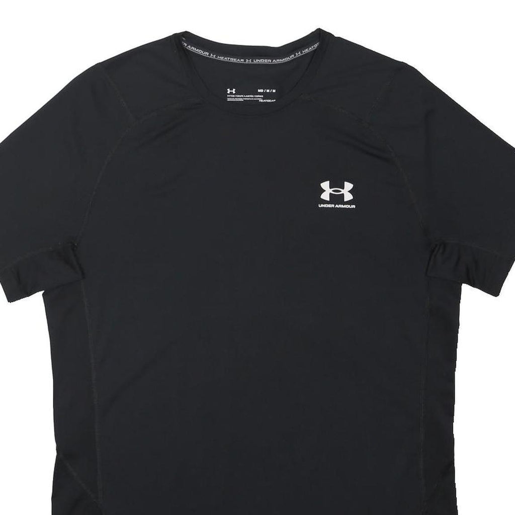 UNDER ARMOUR Mens Black Athletic T-Shirt M Short Sleeve Crew Neck Performance