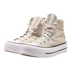 CONVERSE High Top Trainers Beige Canvas Womens UK 3.5