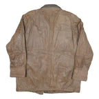 LEATHER LIMITED Womens Brown Leather Zip Jacket XL Leather Distressed Style