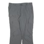 COLUMBIA Womens Polyester Blend Grey Regular Cargo Trousers W32 L32 Outdoor Zip