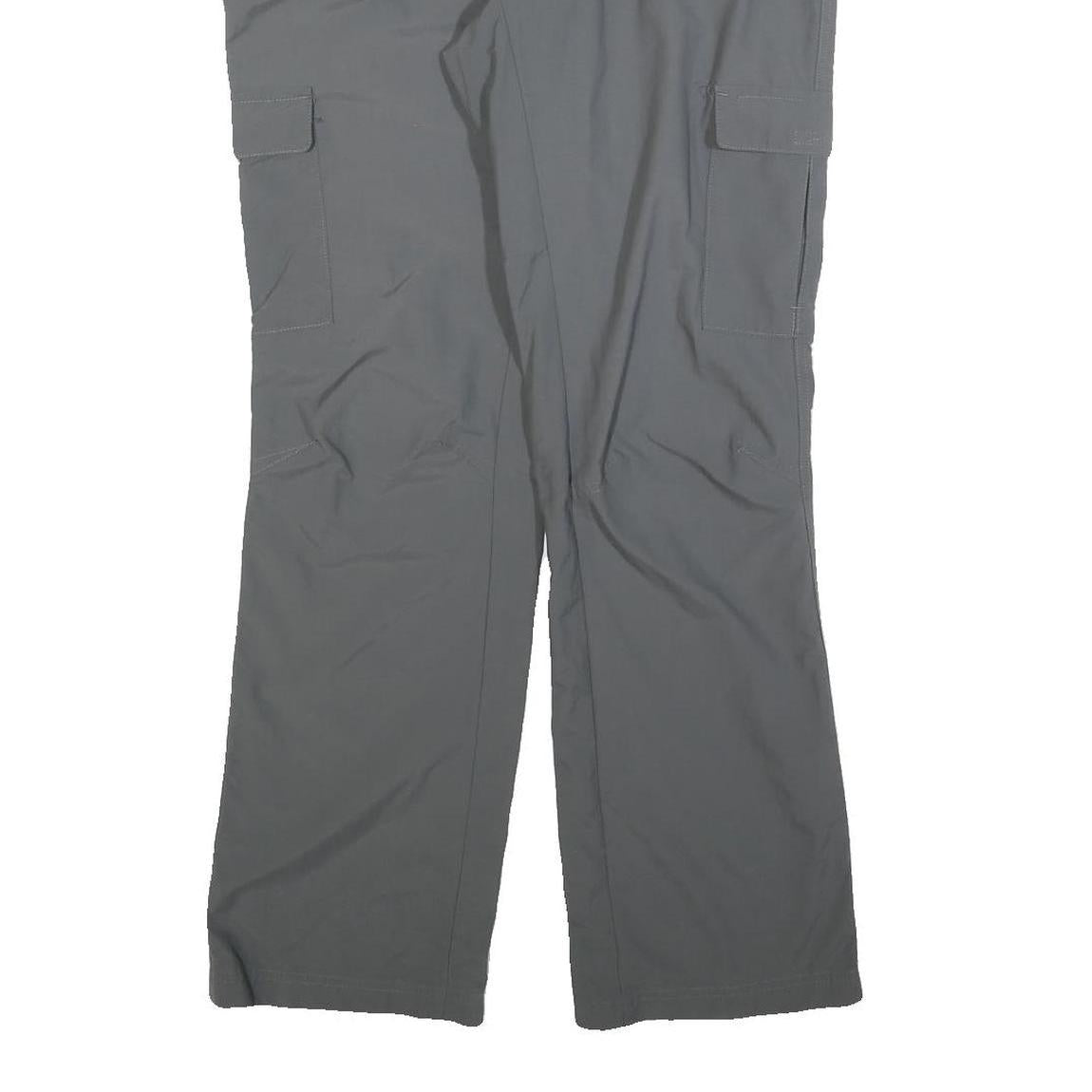 COLUMBIA Womens Polyester Blend Grey Regular Cargo Trousers W32 L32 Outdoor Zip