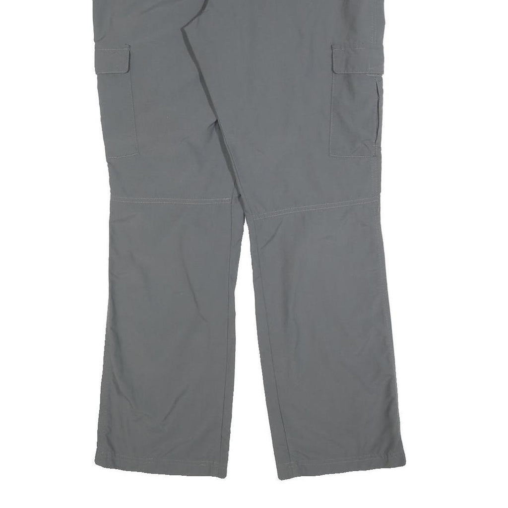COLUMBIA Womens Polyester Blend Grey Regular Cargo Trousers W32 L32 Outdoor Zip