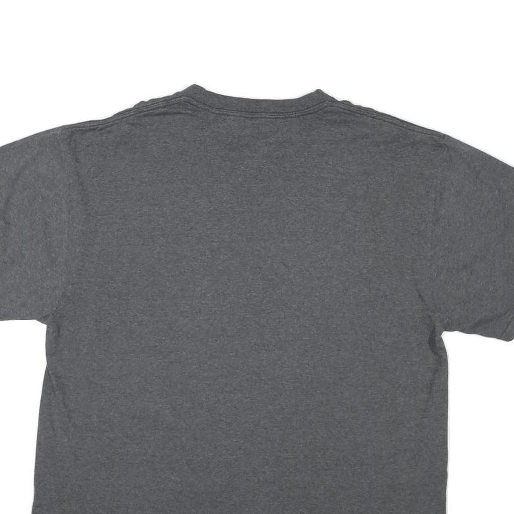 MAJESTIC Mens Grey Rockies Baseball Graphic T-Shirt L Crew Neck Short Sleeve