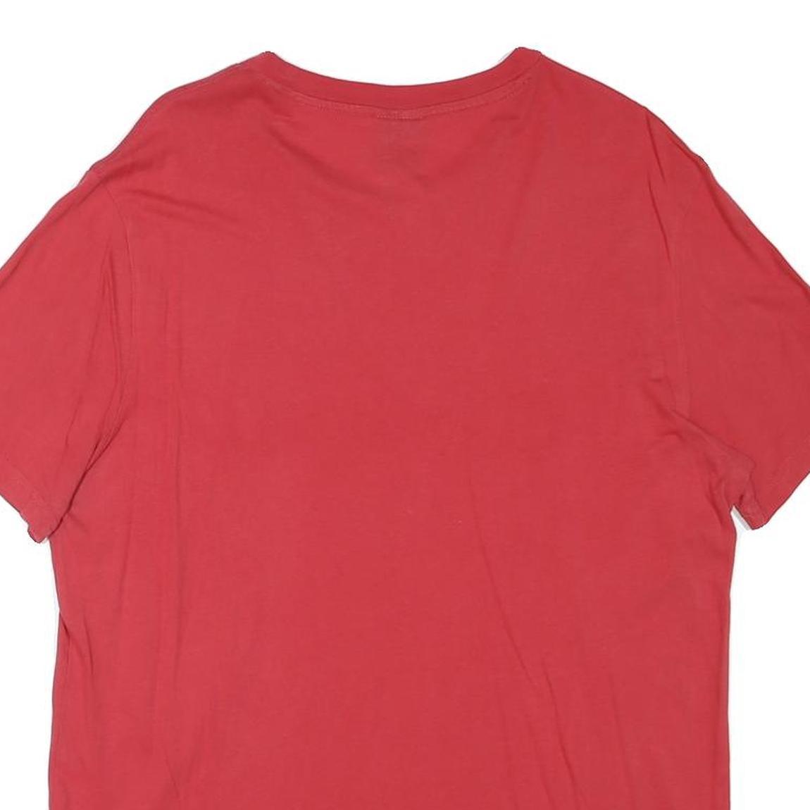 CHAMPION Mens Red Graphic T-Shirt L Short Sleeve Crew Neck Authentic Athletic