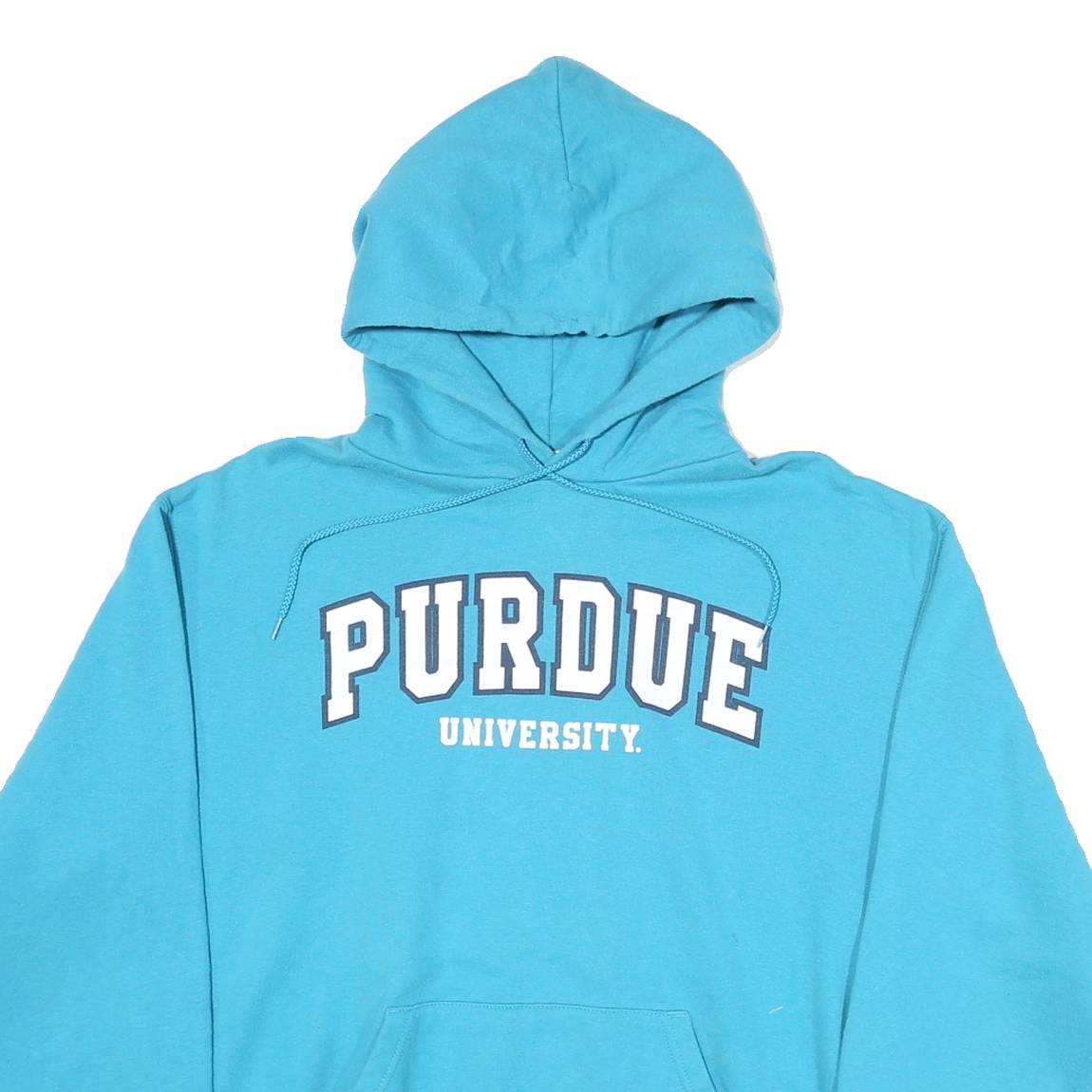 CHAMPION Mens Blue Purdue University Hoodie M Cotton Blend Pullover
