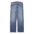 TOMMY HILFIGER Mens Jeans Blue Classic Straight Denim Medium W30 L28 Zip Cotton