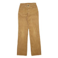 Womens Cotton Blend Regular Fit Straight Leg Beige Trousers W26 L31 Casual Wear