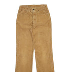 Womens Cotton Blend Regular Fit Straight Leg Beige Trousers W26 L31 Casual Wear