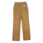 Womens Cotton Blend Regular Fit Straight Leg Beige Trousers W26 L31 Casual Wear