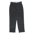 DICKIES Womens Black Regular Fit Straight Leg Trousers W27 L26 Durable Cotton