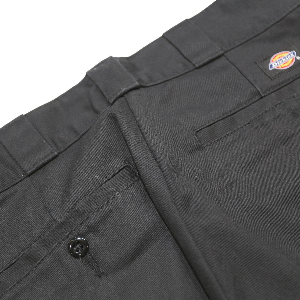 DICKIES Womens Black Regular Fit Straight Leg Trousers W27 L26 Durable Cotton