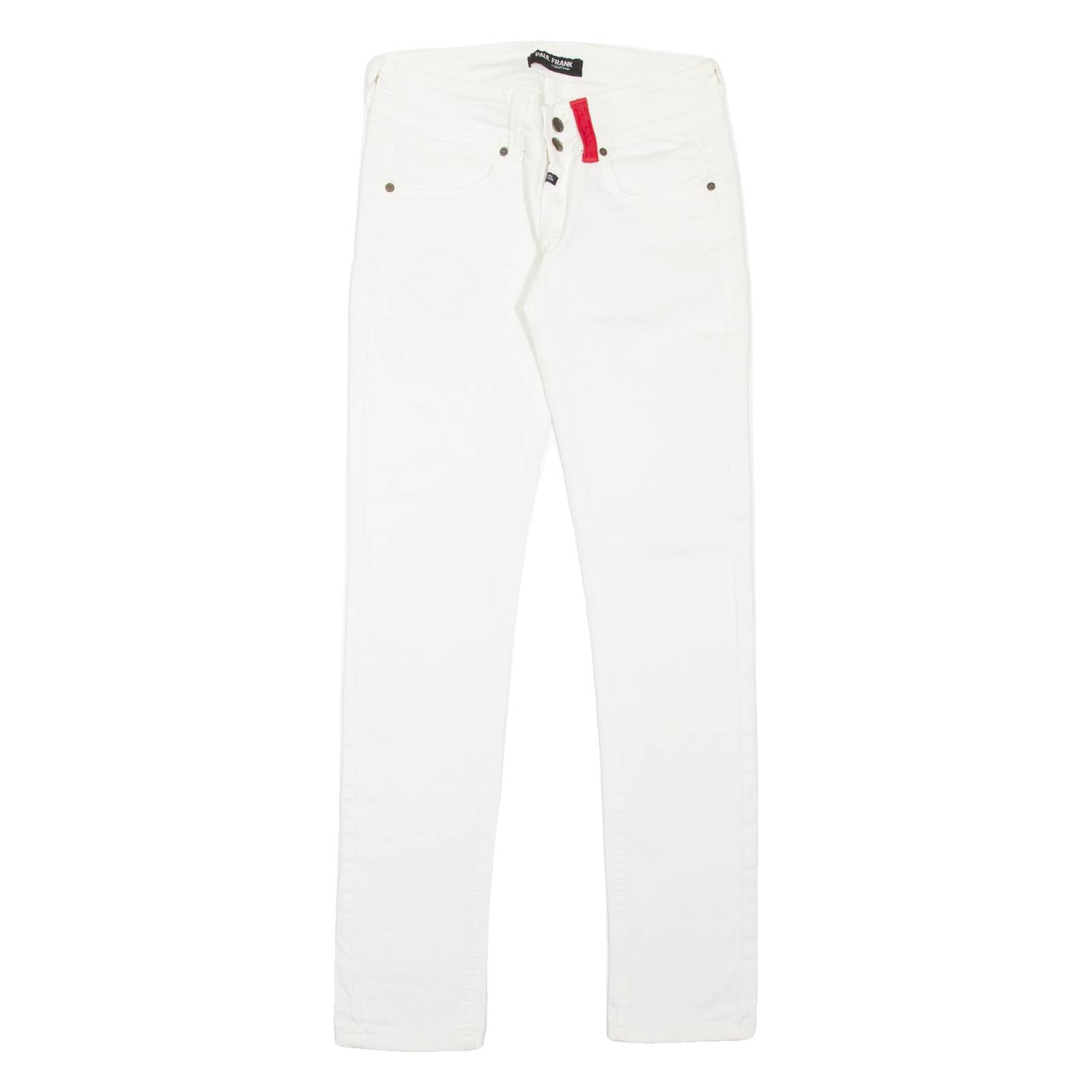 PAUL FRANK INDUSTRIES Womens Jeans White Slim Skinny W29 L33