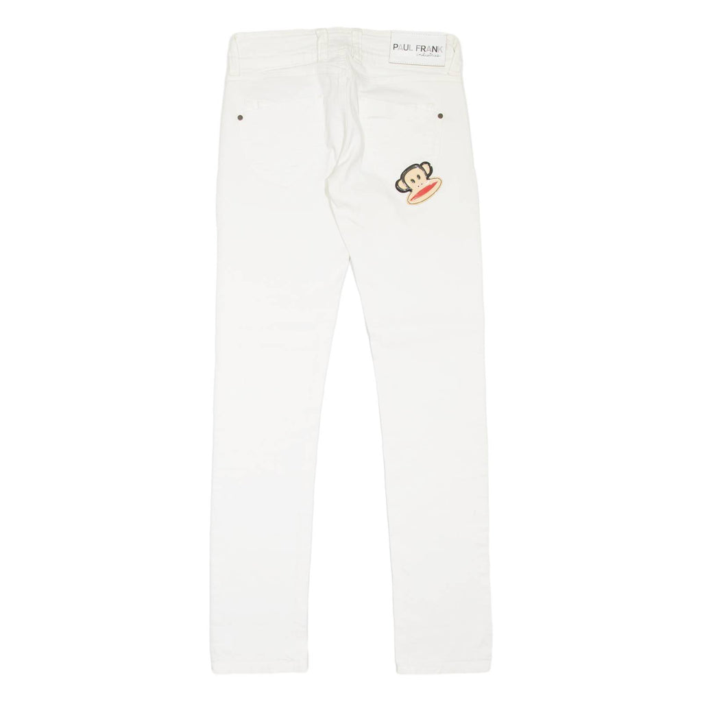 PAUL FRANK INDUSTRIES Womens Jeans White Slim Skinny W29 L33